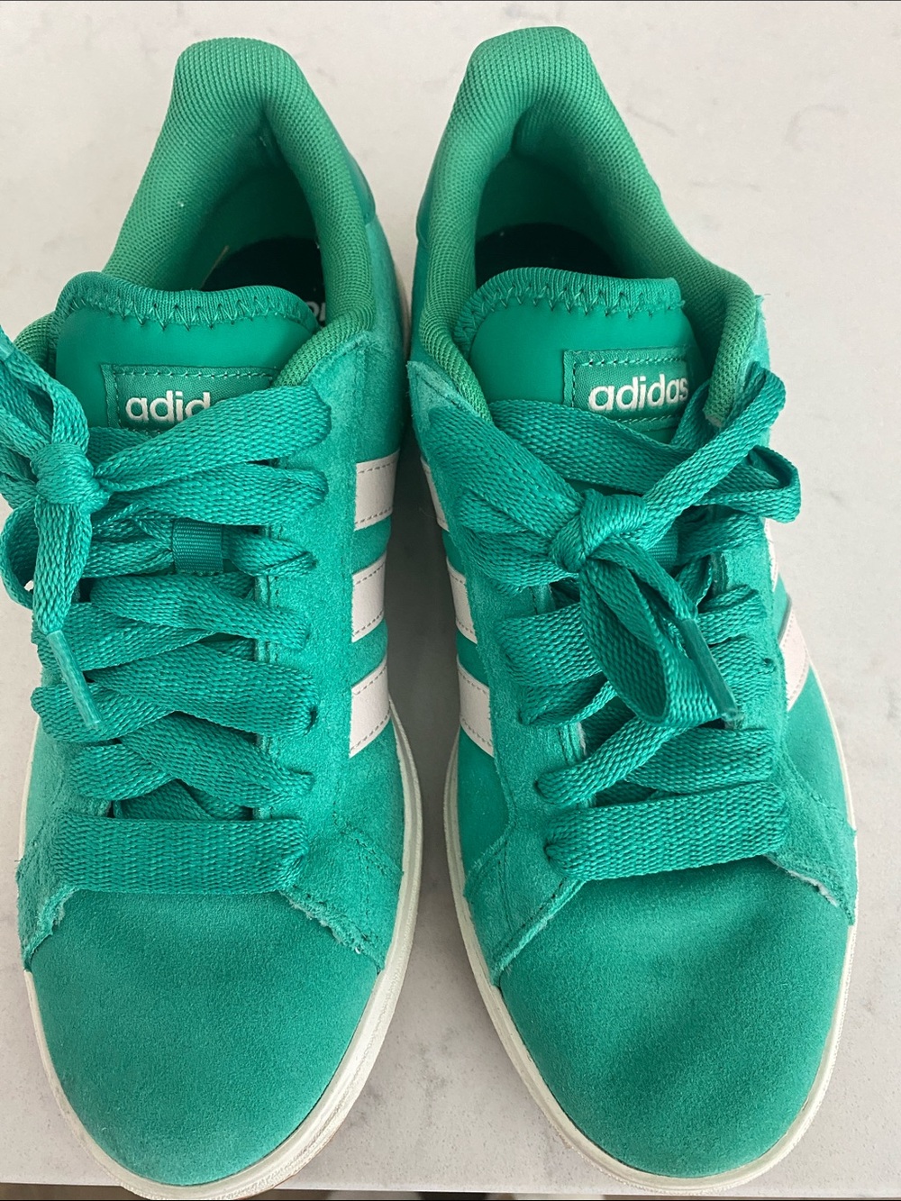 Adidas Women’s Teal Green Suede & Textile Sneakers